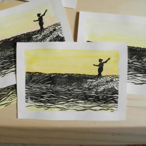 Surf Art Print the Golden Hour